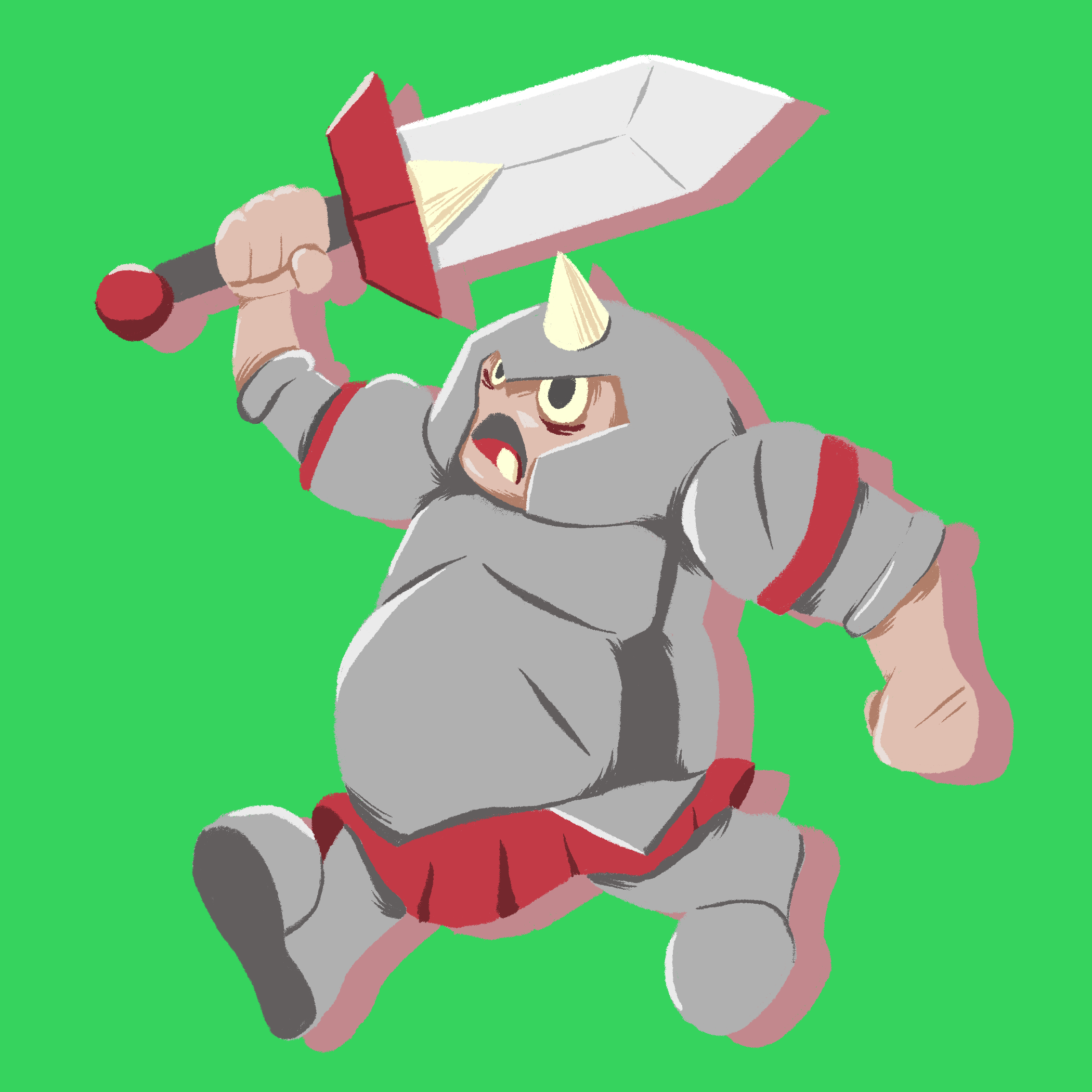 Knight Action Pose