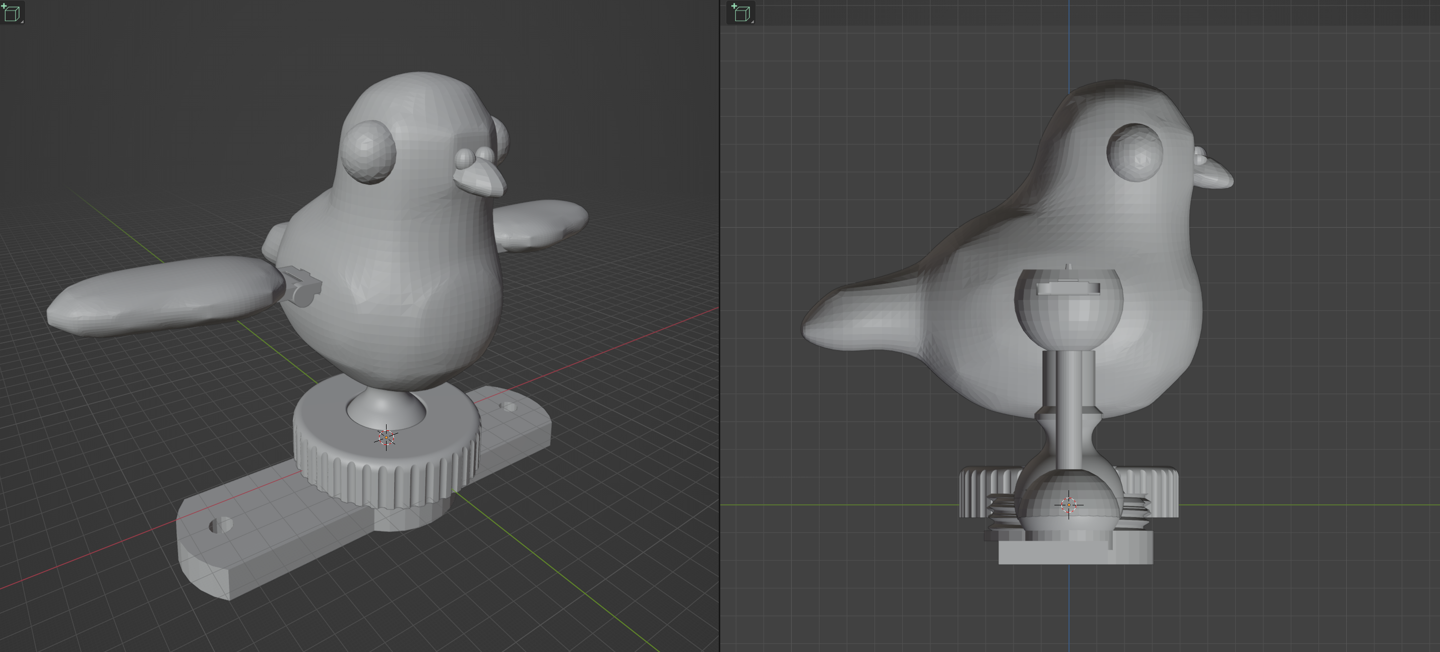 3D printed pigeon model
